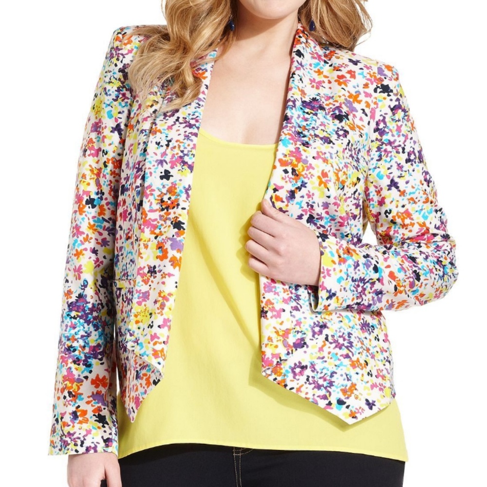 Jessica Simpson Colorful Blazer Juniors 3X